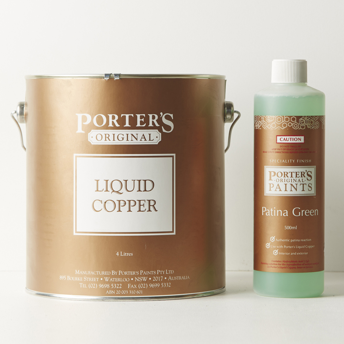 LIQUID COPPER & PATINA GREEN porterspaintosaka